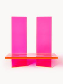 Support de lecture Crystal, 36 x 34 cm, Verre acrylique, Rose vif, translucide, larg. 36 x haut. 34 cm