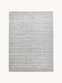 Tapis en viscose tissé main Jane, Gris clair, larg. 160 x long. 230 cm (taille M)