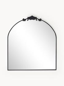 Barokke wandspiegel Saida, Lijst: gepoedercoat metaal, Zwart, B 90 x H 100 cm