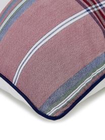 Poszewka na poduszkę z perkalu Scarlet, 2 szt., Kremowobiały, czerwony, niebieski, S 40 x D 80 cm