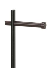 Toilettenpapierhalter Brans mit Toilettenbürste, Gestell: Metall, Schwarz, Holz, B 20 x H 76 cm