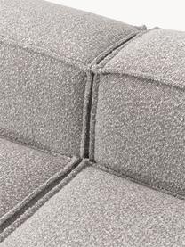 Modulares Sofa Lennon (4-Sitzer) aus Bouclé, Bezug: Bouclé (100 % Polyester) , Gestell: Massives Kiefernholz, Spe, Bouclé Taupe, B 327 x T 119 cm