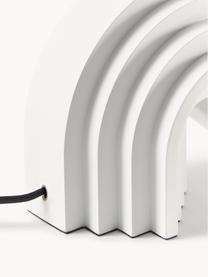 Design stolní lampa Luomo, Tlumeně bílá, Š 43 cm, V 61 cm