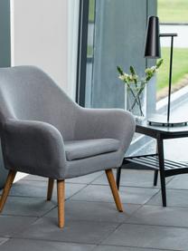 Fauteuil gris clair Astro, Tissu gris clair