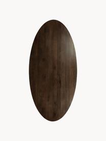 Oválný jídelní stůl z mangového dřeva Oscar, 203 x 97 cm, Masivní lakované mangové dřevo, Tmavě hnědá, Š 203 cm, H 97 cm