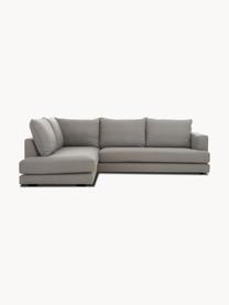 Sofa narożna Tribeca, Tapicerka: 100% poliester Dzięki tka, Stelaż: lite drewno sosnowe, Nogi: lite drewno bukowe, lakie, Taupe tkanina, S 274 x G 192 cm, prawostronna