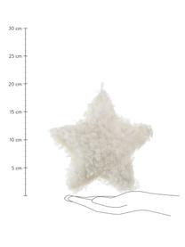 Adornos navideños Fur Star, 2 uds., Poliestireno, Blanco, gris, L 19 x Al 19 cm