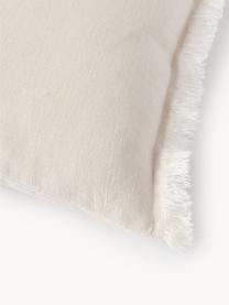 Housse de coussin pur lin avec franges Luana, 100 % pur lin

Le lin est naturellement doté d'un toucher plutôt rugueux et d'un aspect froissé
Sa résistance élevée au accrocs lui confère robustesse et longévité, Blanc crème, larg. 50 x long. 50 cm