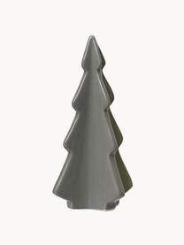 Sapins de Noël en porcelaine Dash, 3 élém., Porcelaine, Gris, brun, blanc crème, larg. 6 x haut. 16 cm