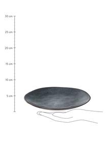 Raňajkový tanier  v tmavosivej farbe Pauline, 2 ks, Kamenina, Tmavosivá, Ø 21 cm