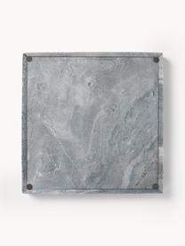Deko-Tablett Venice aus Marmor, Marmor, Grau, marmoriert, B 30 x T 30 cm