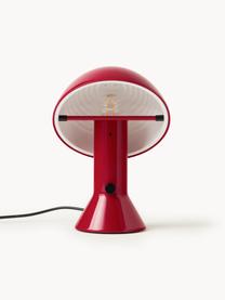 Petite lampe à poser avec abat-jour réglable Elmetto, Plastique laqué, Rouge, Ø 22 x haut. 28 cm