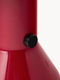Lámpara de mesa pequeña orientable Elmetto, Plástico pintado, Rojo, Ø 22 x Al 28 cm
