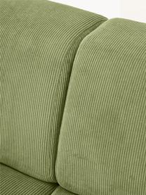 Manšestrová pohovka Melva (2místná), Olivově zelená, Š 198 cm, H 101 cm