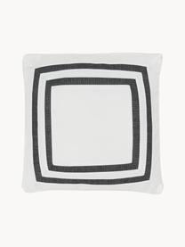 Kissenhülle Arte, 100% Polyester, Weiß, Schwarz, B 45 x L 45 cm