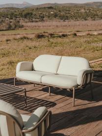 Tuin loungebank Joncols (2-zits), Bekleding: 100% polyester Met 50.000, Frame: gepoedercoat aluminium, Geweven stof lichtbeige, olijfgroen, B 164 x H 80 cm