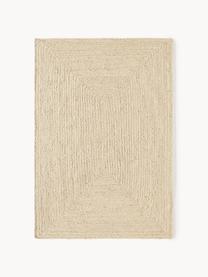 Handgefertigter Jute-Teppich Sharmila, 100 % Jute, Off White, B 60 x L 90 cm (Größe XXS)