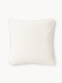 Housse de coussin en velours Dana, 100 % coton

Le matériau est certifié STANDARD 100 OEKO-TEX®, 21.HCN.84376, Hohenstein, Blanc crème, larg. 60 x long. 60 cm