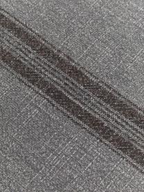 Baumwoll-Tischläufer Ripo mit Fransen, 100% Baumwolle, Dunkelgrau, meliert, Schwarz, B 40 x L 140 cm