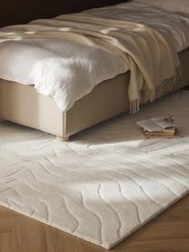 Tapis en laine tuftée main Aaron, Blanc crème, larg. 160 x long. 230 cm (taille M)