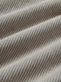 Corduroy bankkussen Lennon, Bekleding: corduroy (92% polyester, , Corduroy grijs, B 50 x L 80 cm