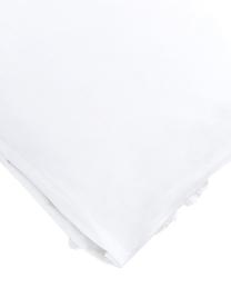 Funda de almohada texturizada de percal Faith, Blanco, An 45 x L 110 cm