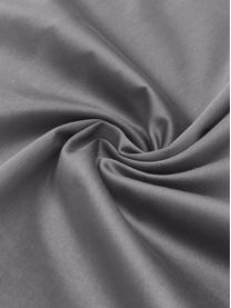 Taie d'oreiller 65x65 satin de coton Premium, 2 pièces, Gris foncé, 65 x 65 cm