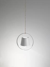 Petite suspension LED mobile Poldina, intensité lumineuse variable, Aluminium, enduit, Blanc, mat, Ø 20 x haut. 20 cm