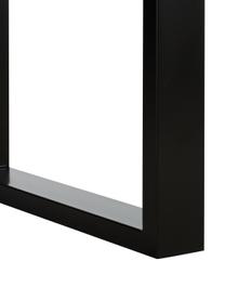 Mesa de comedor Oliver, tablero de madera maciza, Tablero: madera de roble silvestre, Patas: metal con pintura en polv, Roble, negro, An 180 x F 90 cm