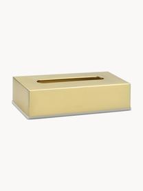 Kosmetiktuchbox Acton, Edelstahl, beschichtet, Goldfarben, B 26 x T 13 cm
