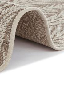 Design in- &  outdoor vloerkleed Pella met grafisch patroon, 100% polypropyleen, Taupe, beige, B 160 x L 230 cm (maat M)