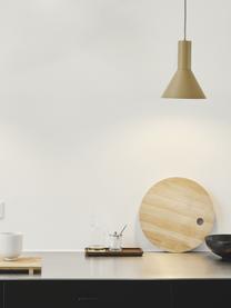 Kleine design hanglamp Lyss, Olijfgroen, Ø 18 x H 23 cm