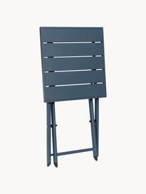 Tavolo da giardino pieghevole Taylor, Acciaio verniciato a polvere, Grigio-blu, Larg. 44 x Prof. 44 cm