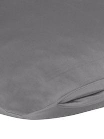 Funda de almohada de satén Comfort, 45 x 110 cm, Gris oscuro, An 45 x L 110 cm