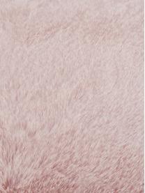 Housse de coussin 45x45 imitation fourrure Mette, Rose