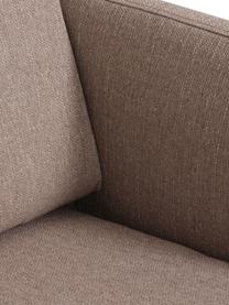 Sessel Fluente, Bezug: 100% Polyester 35.000 Sch, Gestell: Massives Kiefernholz, FSC, Beine: Metall, pulverbeschichtet, Webstoff Taupe, B 74 x T 85 cm