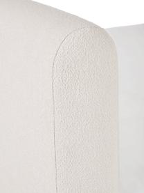Łóżko tapicerowane bouclé Serena, Korpus: lite drewno brzozowe, tek, Tapicerka: tkanina o strukturze bouc, Biały bouclé, S 140 x D 200 cm