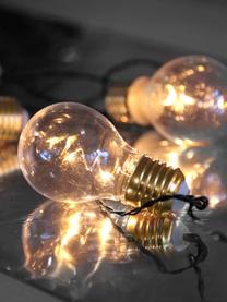 LED-Lichterkette Bulb mit Timerfunktion, 100 cm, Lampions: Kunststoff, Transparent, Goldfarben, L 100 cm, 5 Lampions