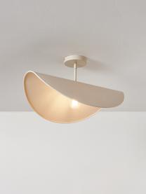 Design plafondlamp Kenzie van linnen, Lampenkap: 100% linnen, Lichtbeige, B 55 x H 29 cm
