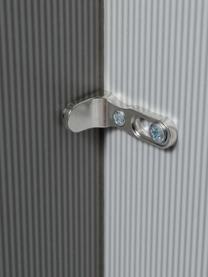 Drehtürenschrank Monaco, 3-türig, Korpus: Holzwerkstoff, foliert, Griffe: Metall, beschichtet, Hellbeige, B 148 x H 216 cm