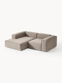 Sofá rinconera modular Lennon, Tapizado: 100% poliéster Alta resis, Estructura: madera contrachapada de p, Patas: plástico Este producto es, Tejido gris pardo, An 238 x F 180 cm, chaise longue izquierda