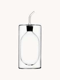 Handgefertigter Essig- und Öl-Spender Cilindro, H 19 cm, Borosilikatglas, Transparent, Ø 8 x H 19 cm