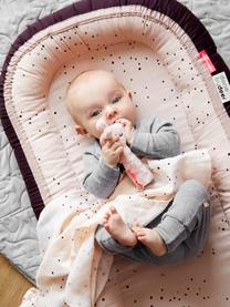 Babynest Dreamy Dots, Bezug: 100% Baumwolle, Oeko-Tex-, Matratze: 100% PU-Schaumstoff, Rosa, B 50 x L 93 cm