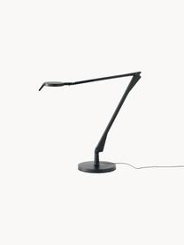 Lámpara de escritorio LED regulable y extensible Aledin Tec, Lámpara: policarbonato pintado, al, Cable: plástico, Negro, Ø 21 x Al 48 cm