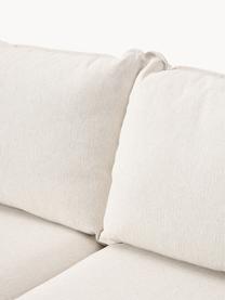 Canapé d'angle XL Tribeca, Tissu blanc crème, larg. 405 x prof. 228 cm, méridienne à gauche