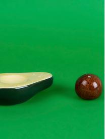Salière et poivrière Avocado, 2 élém., Porcelaine, Vert, jaune, brun, larg. 9 x haut. 5 cm