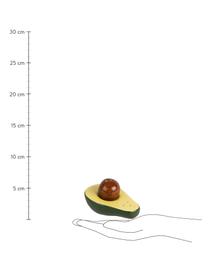 Salière et poivrière Avocado, 2 élém., Porcelaine, Vert, jaune, brun, larg. 9 x haut. 5 cm