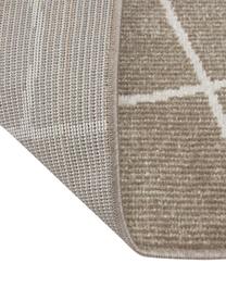 In- & outdoor vloerkleed Lillyan in taupe, 100% polypropyleen, Taupe, cremekleurig, B 80 x L 150 cm (maat XS)