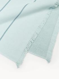 Fouta avec franges Elana, Bleu ciel, bleu, larg. 100 x long. 180 cm