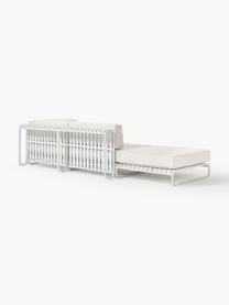 Canapé d'angle modulaire de jardin Caio, Blanc cassé, blanc, larg. 305 x prof. 115 cm